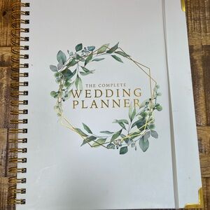 The Complete Wedding Planner - White & Green Spiral Planner